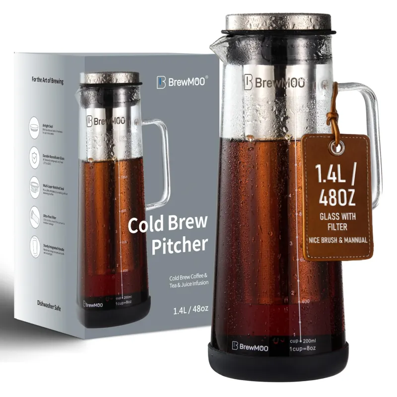 BrewMOO Airtight Cold Brew Coffee Maker 1.4L