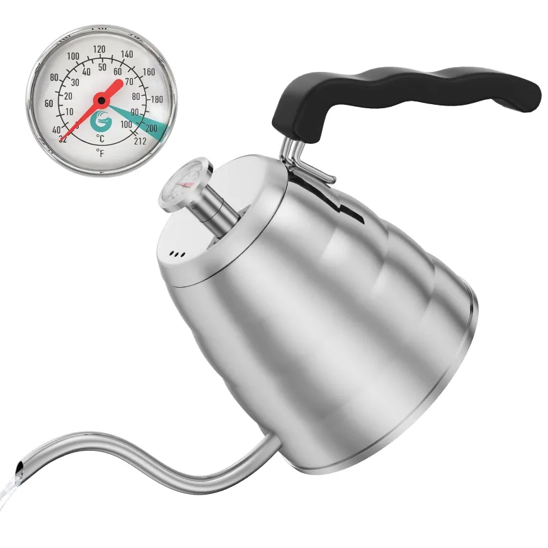 Coffee Gator Gooseneck Kettle with Thermometer