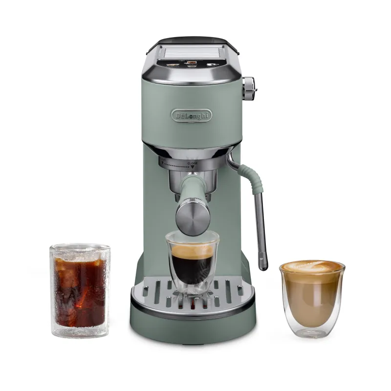 De'Longhi Dedica Duo Compact Espresso Machine Pistachio Green