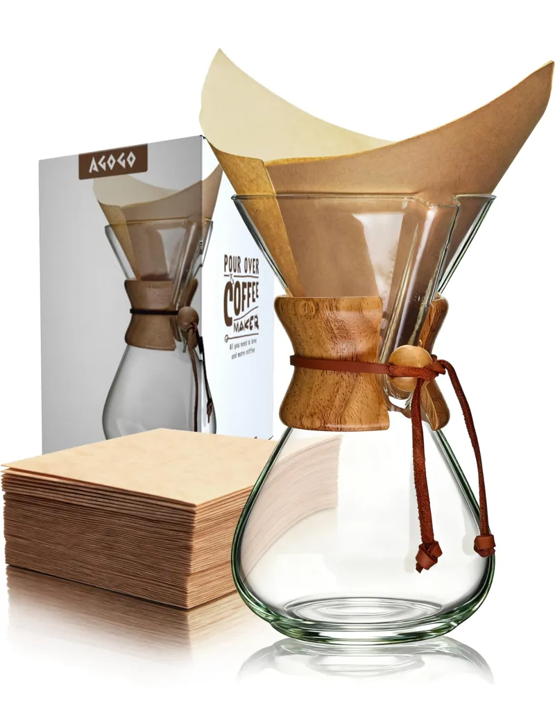 Generic Glass Pour Over Coffee Maker 34oz