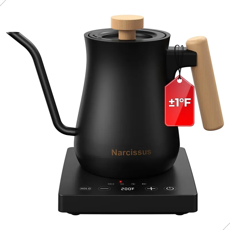 Narcissus P901 Gooseneck Electric Kettle with ±1℉ Temperature